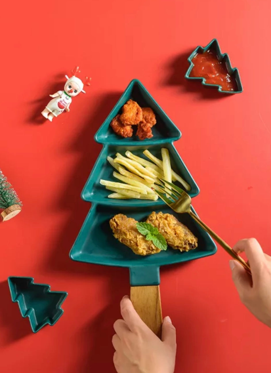 Christmas Tree Serving Dish